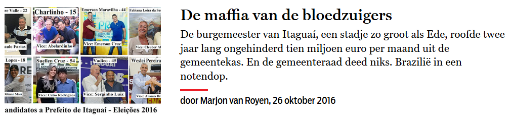 De maffia van de bloedzuigers