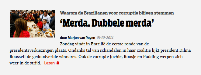 'Merda. Dubbele merda'