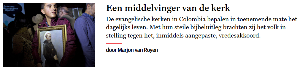 Een middelvinger van de kerk