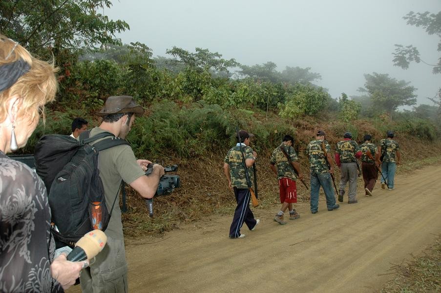 Aan het werk in Peru